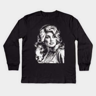 Dolly Parton Kids Long Sleeve T-Shirt